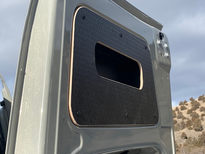 Sprinter Van Rear Door Upper Cubby Storage Set Etsy