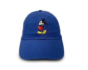Classic Mickey Mouse Embroidered Hat | Adjustable Cap | Adult and Kids Unstructured Hat |  Baseball Hat | Halloween