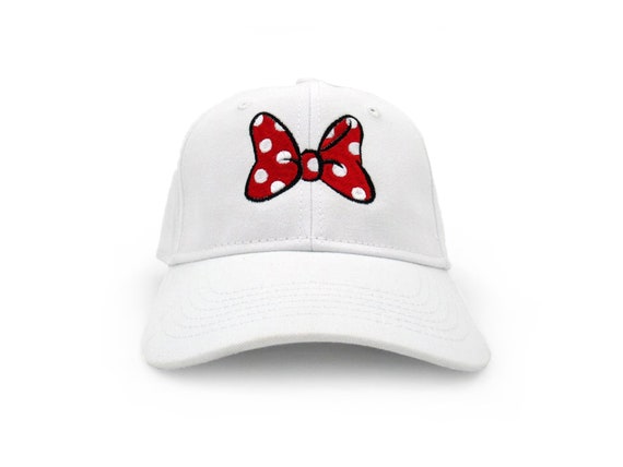 Minnie Mouse Bow Hat Embroidered Hat 