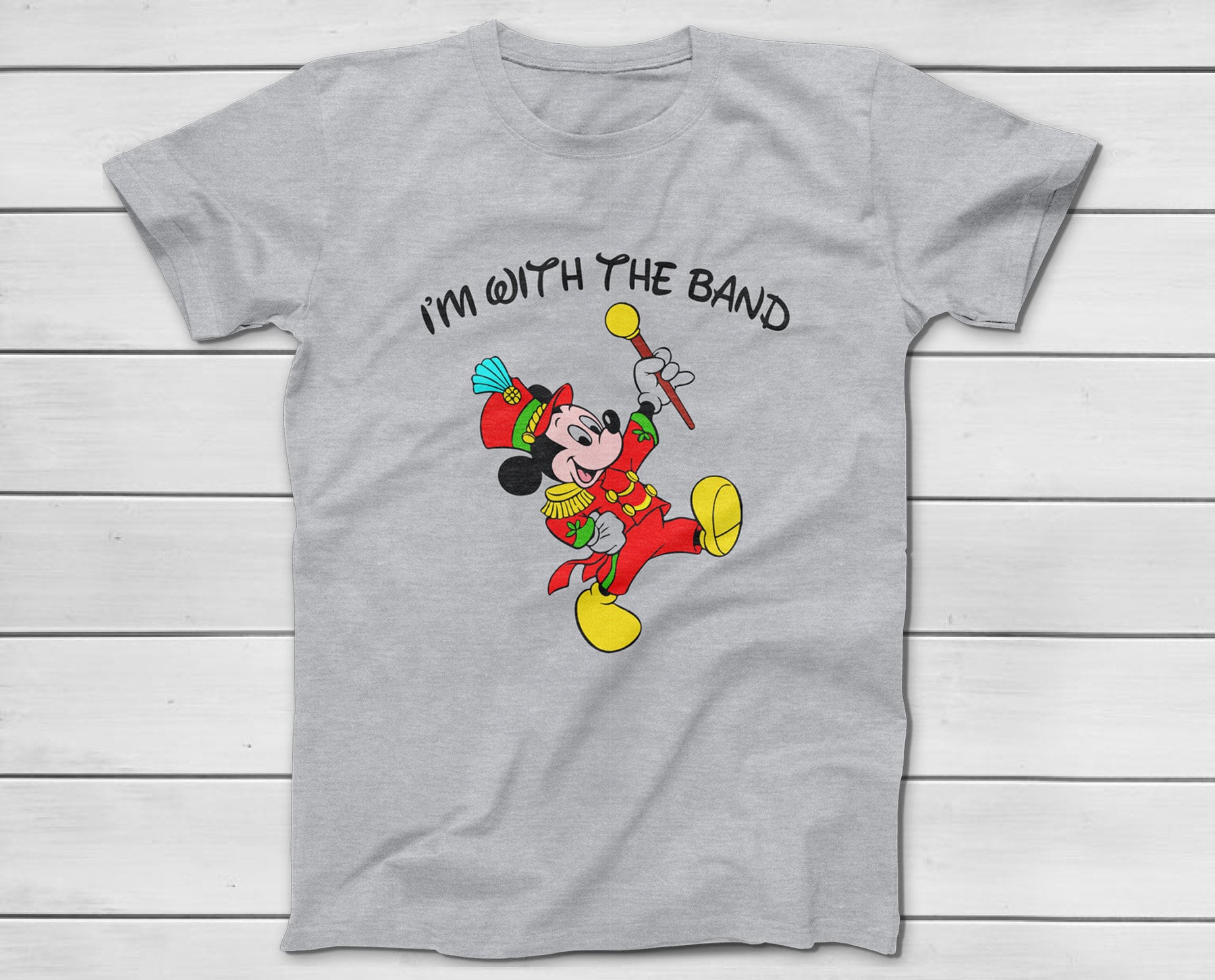 LAD MUSICIAN MICKY MOUTH Tシャツ Mickey Mouse I'M WITH THE BAND - Mickey Leader of the Band T