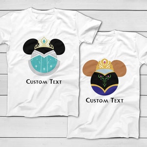 CUSTOM Frozen Anna and Elsa TShirts | Disney Mickey Ears Tees - Group Shirts - Custom Family Shirts - Kristoff Olaf Sven
