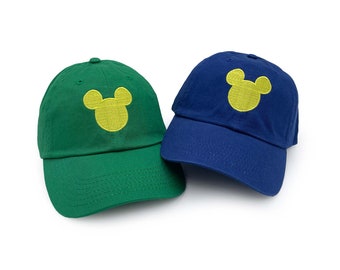 Gorra bordada personalizada de Mickey Mouse / Gorra ajustable / Gorra sin estructura para adultos y niños / Gorra de béisbol / Halloween