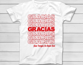 GRACIAS Que Tienes Un Buen Dia - GRACIAS Tienes un buen día - Camiseta de bolsa de comestibles - Camisetas divertidas - Bolsa de compras
