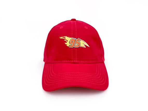 95 Lightning Mcqueen Hat Embroidered Cap Stitched Baseball Hat Structured Hat  Cars Disney Cartoon Cap 
