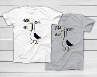 Finding Nemo Seagull MINE MINE MINE T-Shirt - Disney Family Vacation - Funny Group Tees - Kids T-shirts epcot