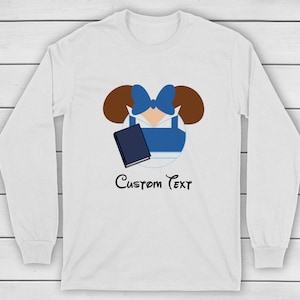 CUSTOM Belle Mickey Ears - Disney Long Sleeve Shirts - Family Vacation - Beauty and The Beast - Belle Beast Lumiere Cogsworth Mrs.Pots Chip