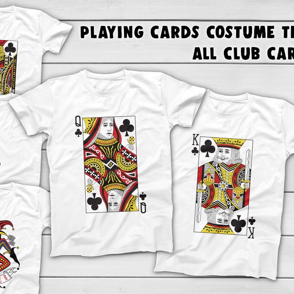King of Clubs Tshirt Card Games Poker Clothing