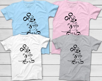 Disney Mickey Mouse Music Notes T-Shirt - I'm With the Band - Disney Group Shirts - Fluent In Disney Songs Band Mom