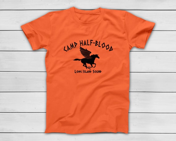 Youth Camp Half-Blood Short Sleeve T-shirt-Red-XL 