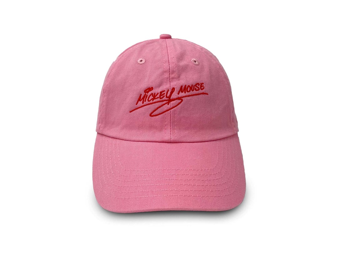Mickey Mouse Signature Embroidered Hat Adjustable Cap - Etsy