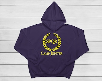 Camp Jupiter - Camp Half-Blood Chronicles Branches Hoodie Pullover - Percy Jackson and Olympians SPQR Adult Unisex Youth Unisex Hoodie