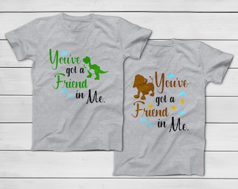 You've Got A Friend In Me - Slinky Dog Rex Buzz Woody Jessie Little Bo Peep Disney Toy Story T-Shirt - Group T-Shirts - Family Trip
