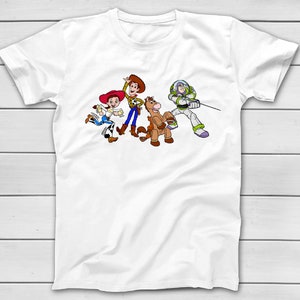 TOY STORY SQUAD - Sheriff Woody Bullseye Jessie Space Ranger Buzz Lightyear - To Infinity and Beyond Disney World T-Shirts Best Friends