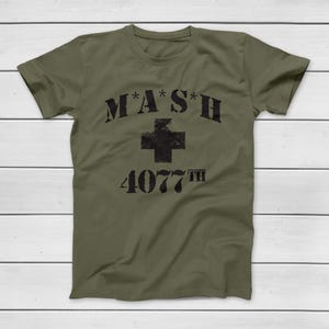 MASH 4077th Classic American TV Series T-Shirt - Vintage M*A*S*H Tee - Army Hospital Shirt - Korean War