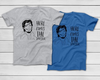 Here Comes the Smolder Flynn Rider Thief Rapunzel - Funny Walt Disney World Group Tees - Tangled