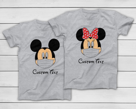 CUSTOM Disney T-shirt Mickey Mouse and Minnie Mouse With a - Etsy