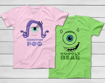 Schmoopsie Poo - Celia / Googly Bear - Mike Monsters Inc - Camisetas de pareja de Halloween - Disney Trip - Sully Mike Boo Celia