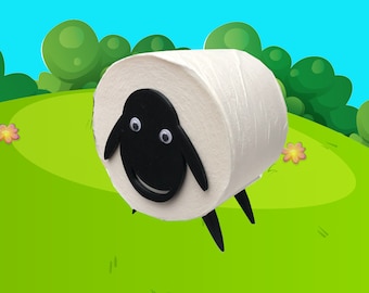 Cute Sheep with Toilet Paper Roll Body!