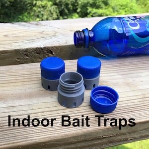 Ant Bait Stations Using Recycled Bottle Caps!  Reusable!