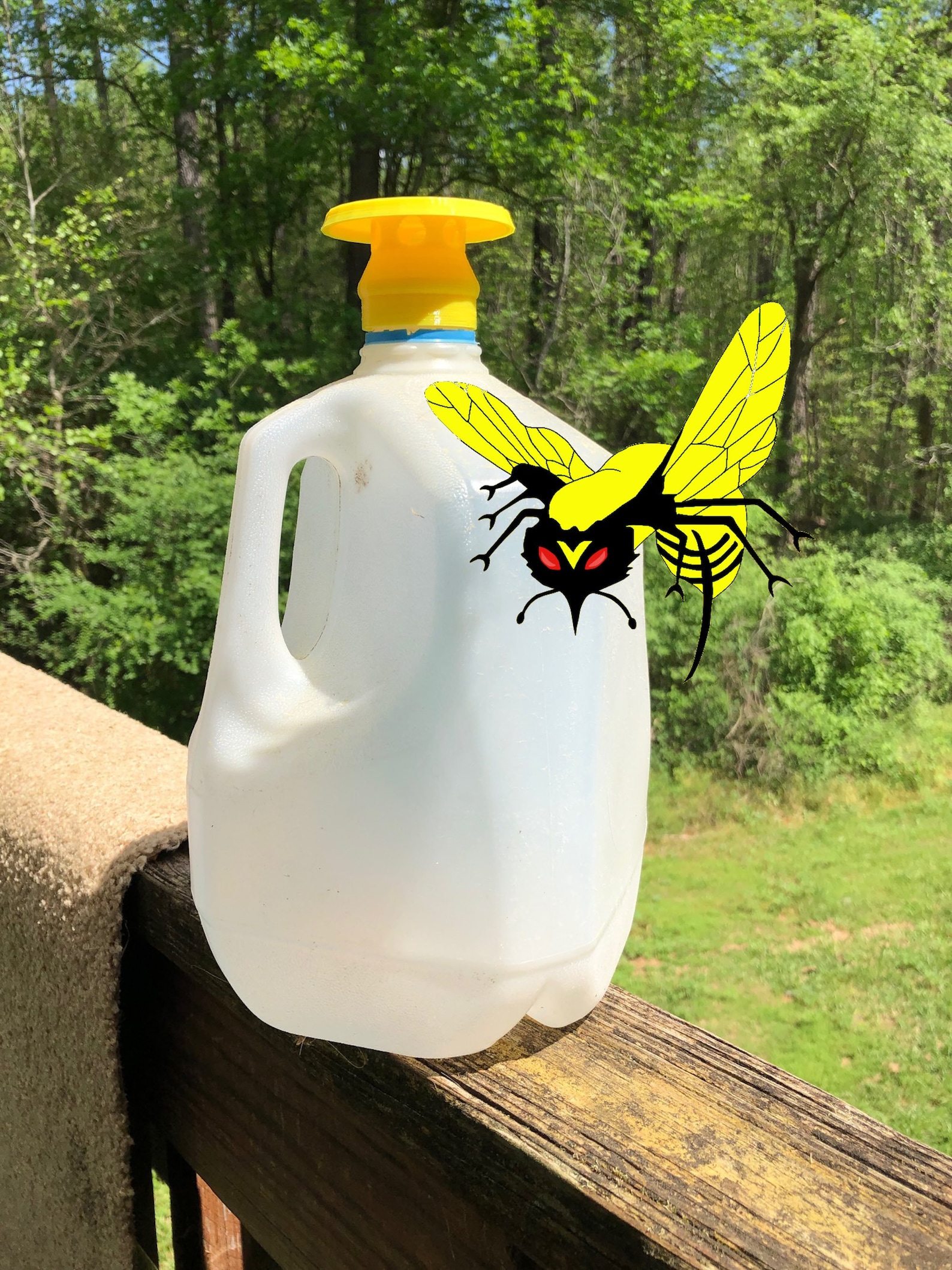Really Good Wasp Trap for Recycled Milk Jug Etsy