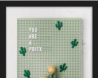 Cactus Framed Print - You Are a Prick -  Matte Paper, Funny Poster, Sarcastic Print, Sarcastic Gift