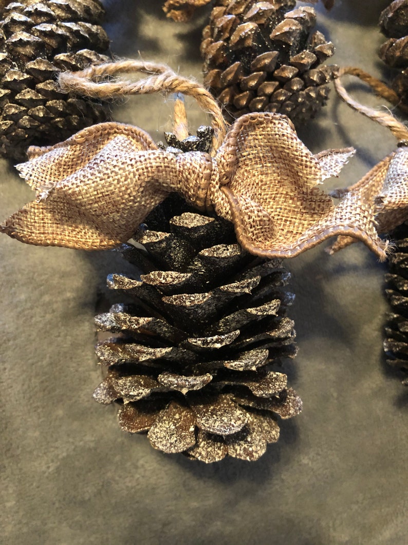 Pine cone ornaments Etsy