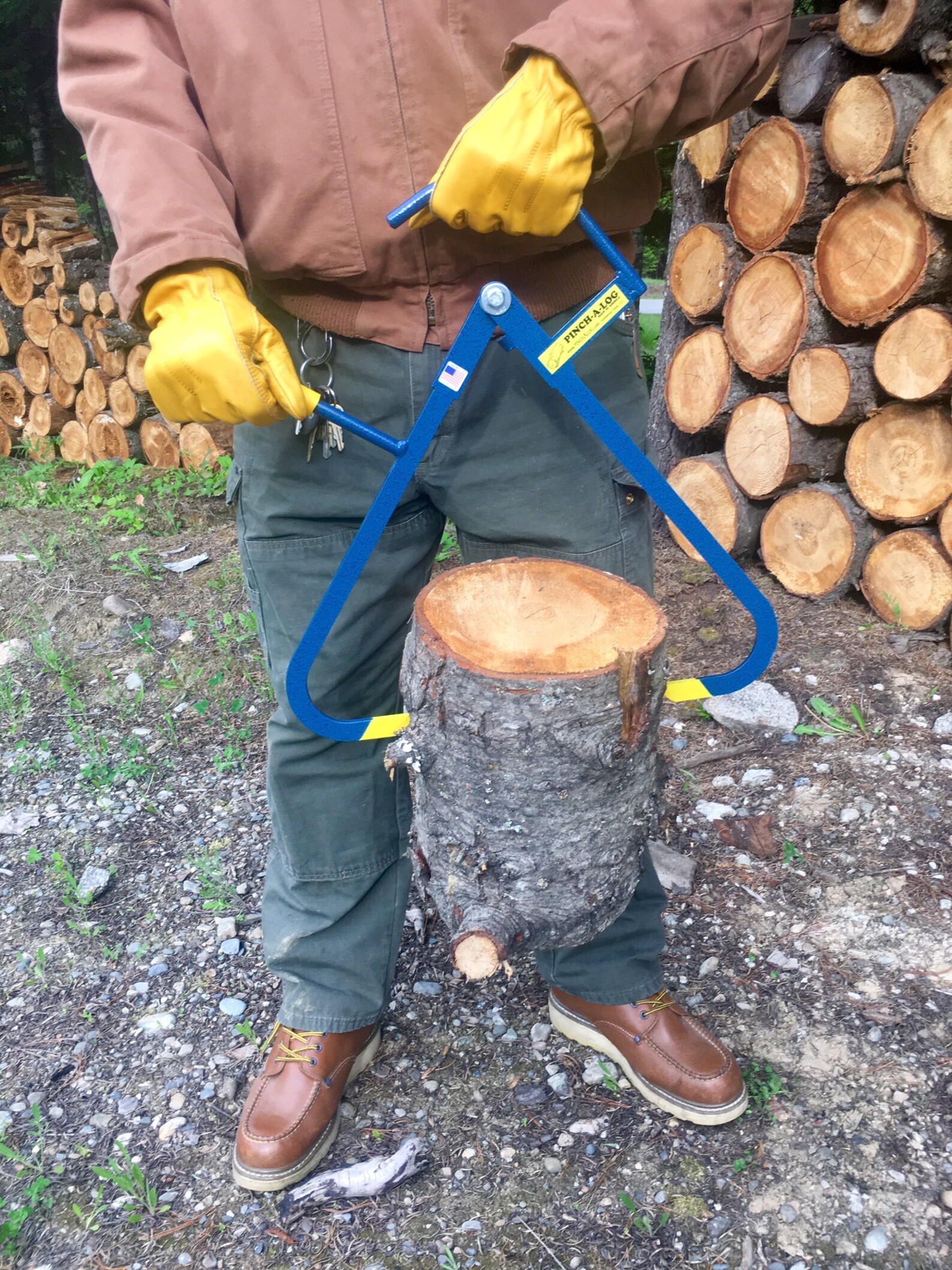 Firewood Tongs, Firewood Pickup Tool, Log Tongs, Firewood Handling