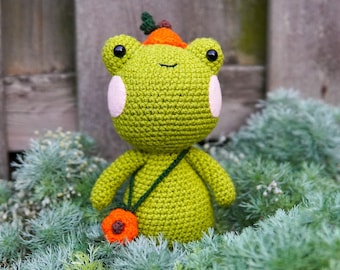 Crochet Pumpkin Spice Froggy Amigurumi Pattern