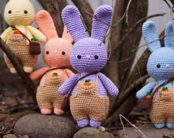 Benedict the Cottagecore Bunny Crochet Amigurumi Pattern