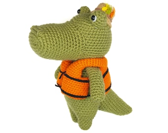 Aggie the Alligator Crochet Amigurumi Digital Pattern