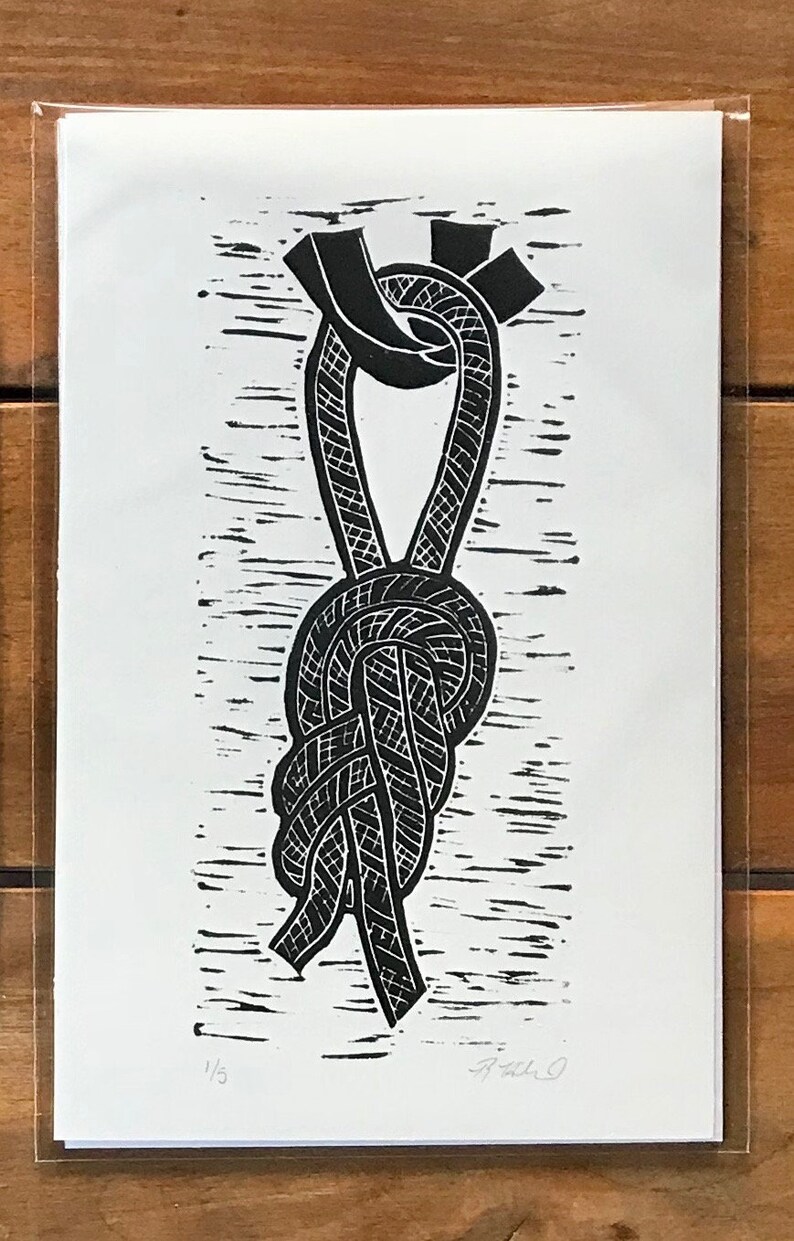 Outdoor Series: Full Set of 3 Rock Climbing Original Handprinted ...