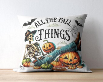 All The Fall Things PNG Design, Halloween Sublimation Designs, Fall Vibes png, Digital Download, Grunge Design png, Vintage Design, Fall png