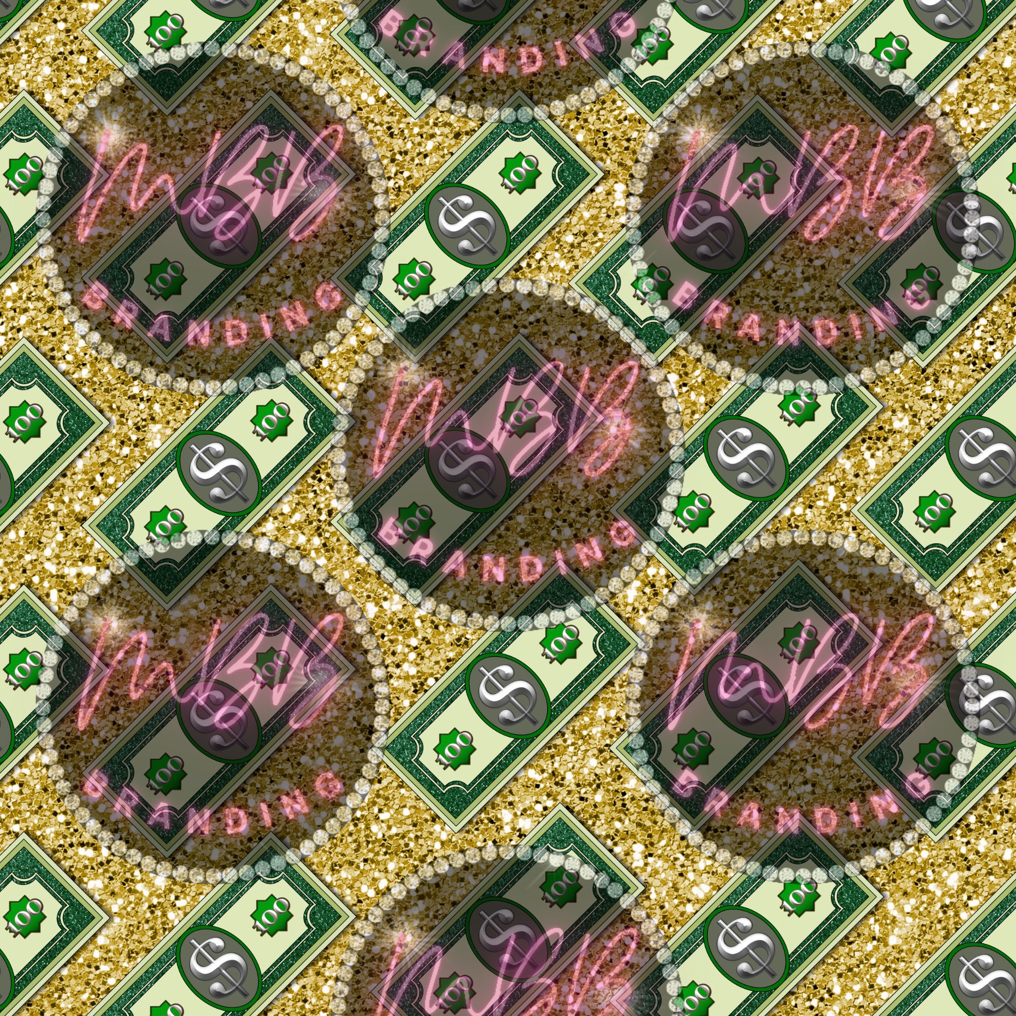 Glitter Money Digital Paper Background Wallpaper Etsy UK