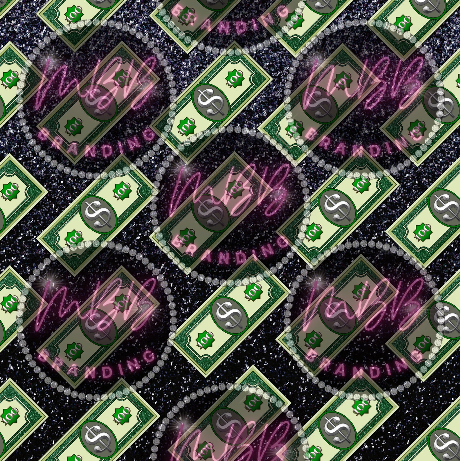 Glitter Money Digital Paper background wallpaper Etsy