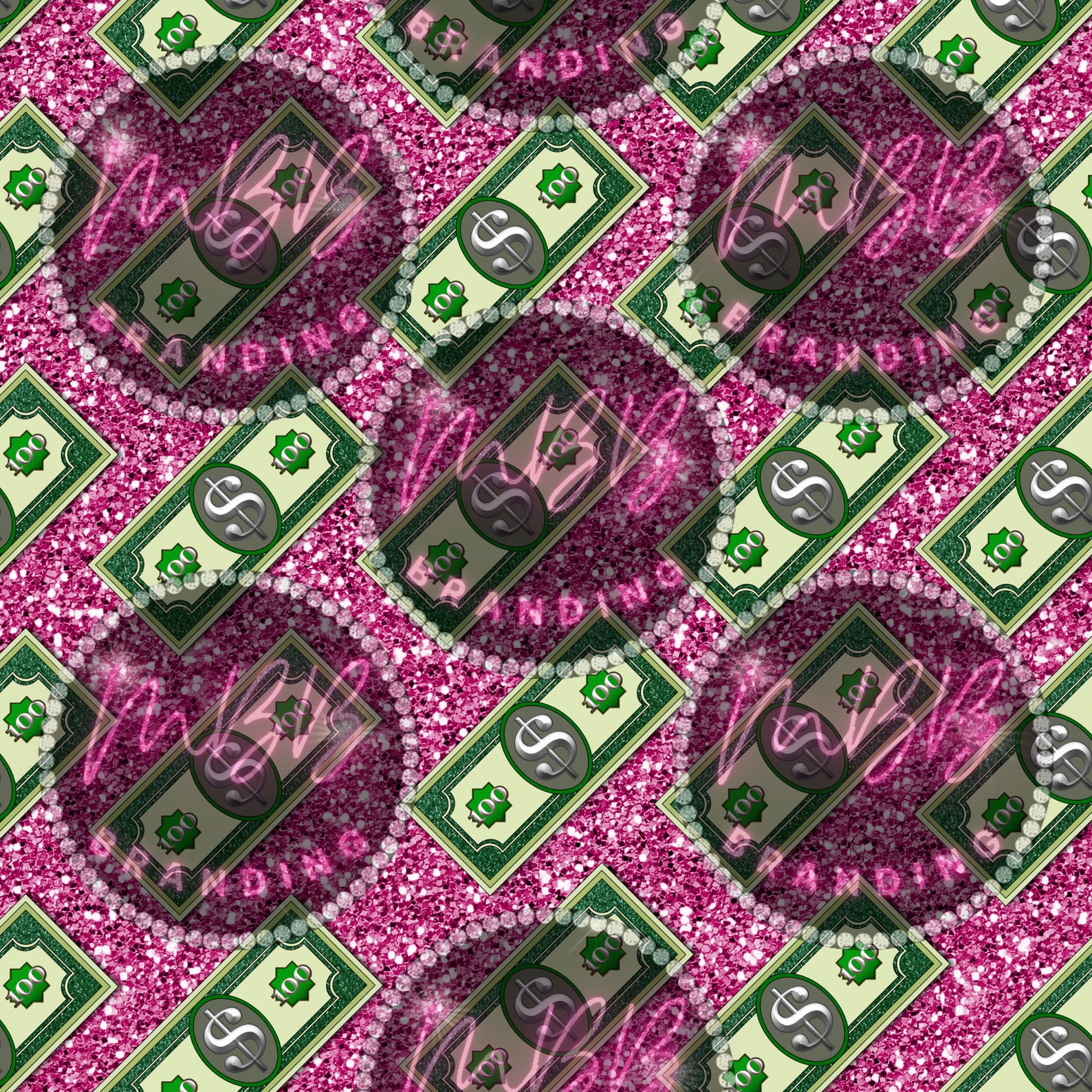 Glitter Money Digital Paper Background Wallpaper Etsy UK