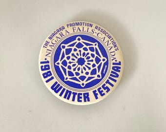 Vintage Niagara Falls Canada 1981 Winter Festival Promotion Collectors Pin