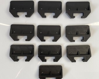 10x 3D Printed Replacement Plastic Rear Drawer Guides in Black.