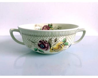 Ridgway Lynton Double handle soup bowl. Made in England. Nice Condition See Pics
