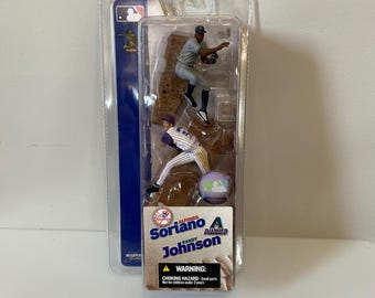 2004 McFarlane Alfonso Soriano / Randy Johnson 3 Inch Figures New Sealed