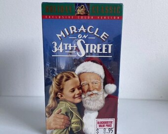 Miracle on 34th Street VHS 1993 Colorized New Factory Sealed With Fox Watermark