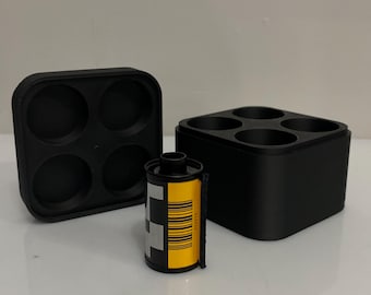 35 / 135mm Film holder / storage container - 3D Printed Black. Film Not included.