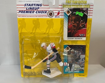 1993 Starting Lineup Premier Chicago Blackhawks Jeremy Roenick. Nice & Clean.
