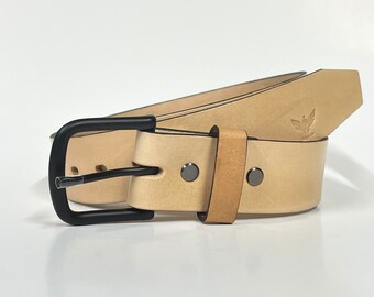 raw leather belt