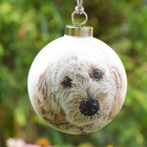 Hand-Painted Ceramic Dog Ornament on Etsy
