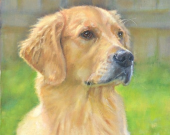 Dog portrait custom oil painting from photo, custom pet portrait, pet sympathy gift, dog lover gift