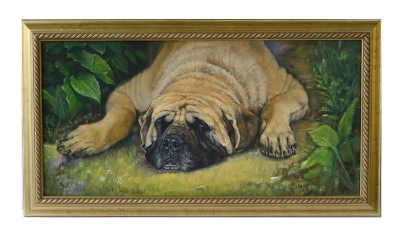 english mastiff painting