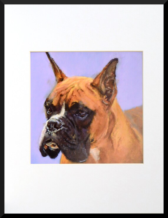 Boxer Dog Art Print Wall Art From The Original Oil Painting Etsy