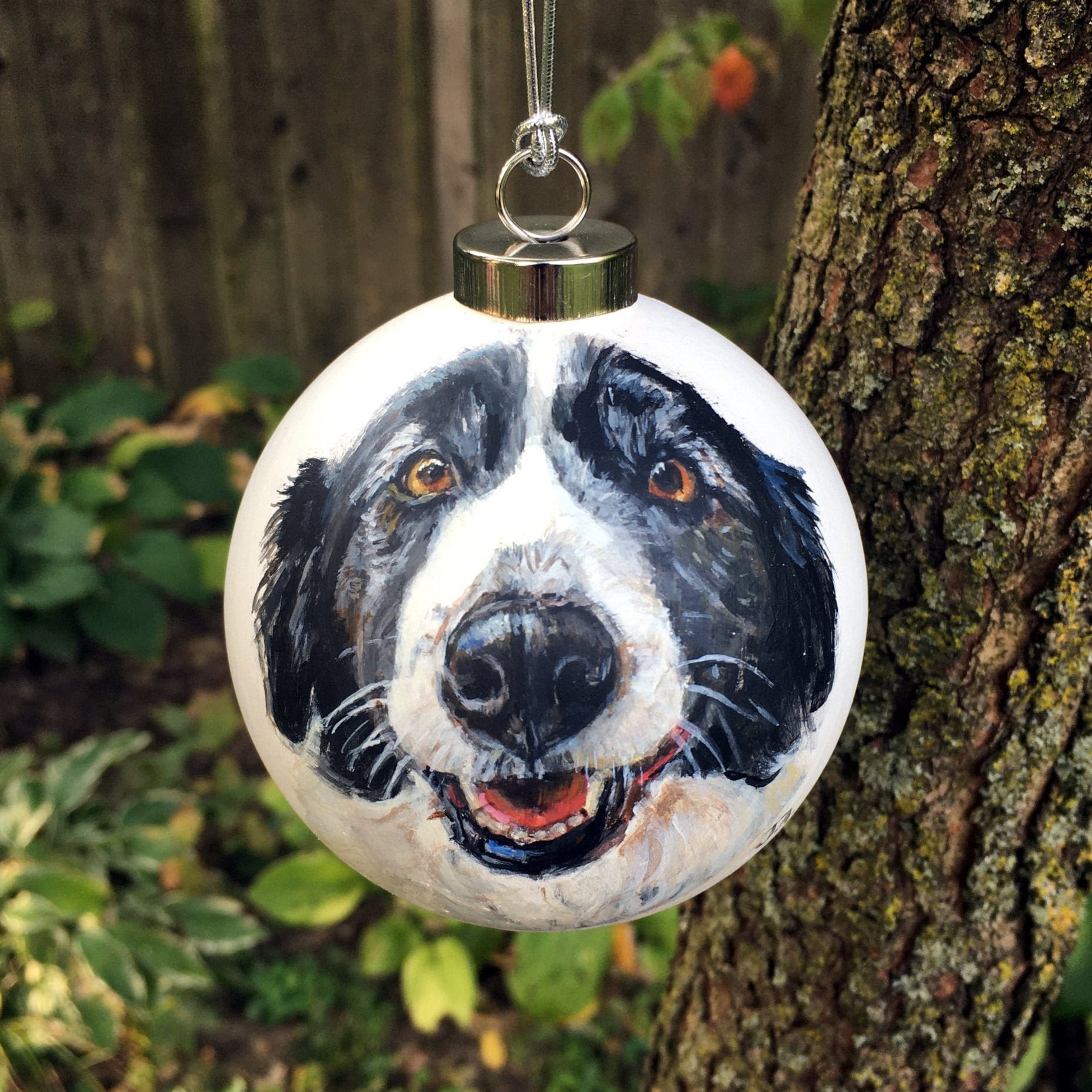 Hand Painted Dog Ornament custom dog ornament pet portrait | Etsy