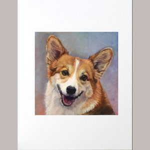 Pembroke Welsh Corgi Art Print: &quot;I Herd You Corgi&quot;, 11x14 Matted Decor