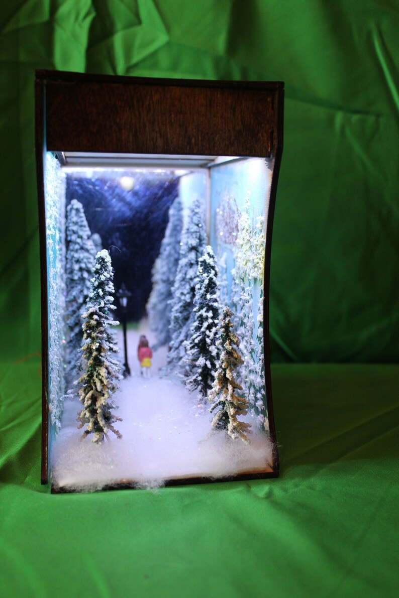 Winter Wonderland Book Nook Shelf Insert Etsy